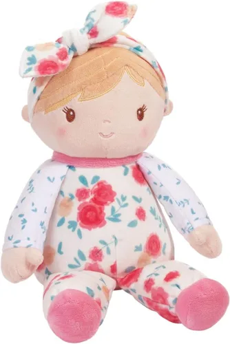 Muñeca de bebé suave floral Douglas Vera – Muñeca suave y adorable de primera para bebés, infantes y niños pequeños – 25 cm sentado y 33 cm de
