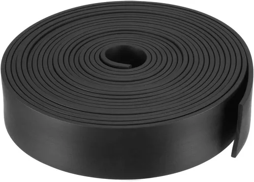 Miniatura 13 de uxcell Tira de sello de goma rectangular maciza, 0.197 in de ancho, 0.118 in de grosor, 3.3 ft de largo, color negro
