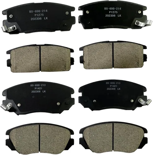 Pastillas de freno de cerámica delanteras y traseras para Chevy Equinox y GMC Terrain 2010-2017, kit de remplazo de pastillas de freno de disco