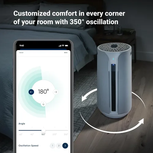 Miniatura 6 de BLUEAIR ComfortPure - Purificador de aire 3 en 1 más potente de refrigeración, calefacción, purificador de aire, HEPASilent para el hogar, mascotas
