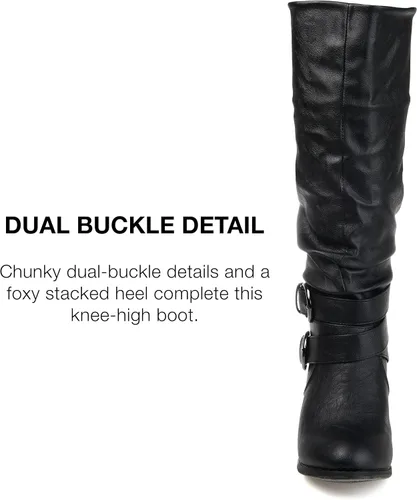 Miniatura 4 de Journee Collection botas con tacón alto y hebillas para mujer