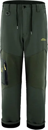 Miniatura 5 de Mr.Stream Pantalones de chándal para hombre de pesca, camping al aire libre, senderismo, pantalones de forro polar con cordón interno