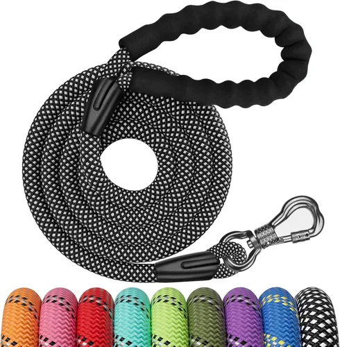 Miniatura 30 de NTR Correa Larga para Entrenamiento de Perros, Correas de Perro de 100 Pies para Perros de Razas Grandes con Gancho Giratorio Bloqueable y Mango
