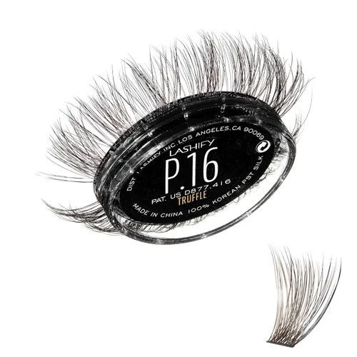 Miniatura 14 de Lashify Plushy - Pestañas postizas de 10 mm de gasa en negro, pestañas falsas fáciles de hacer DIY para un aspecto voluminoso pero aún natural