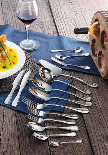 Miniatura 6 de Artaste 56457 Rain - Juego de cubiertos de acero inoxidable 18/10, 103 piezas, servicio para 12 personas