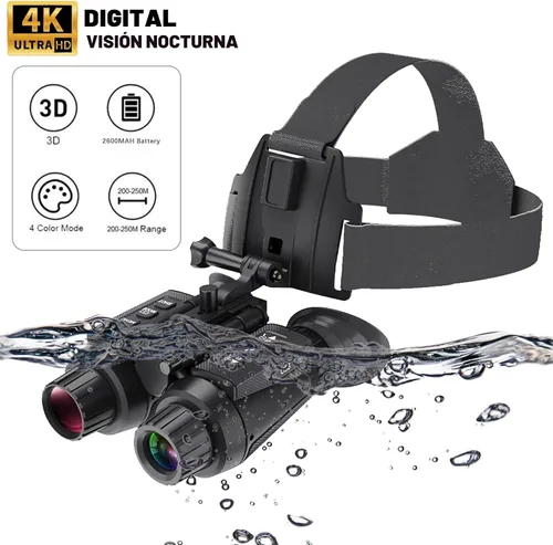 Miniatura 3 de NV8300 - Gafas de visión nocturna montadas en la cabeza para adultos, binocular de visión nocturna digital visual 4K 3D con correa para la cabeza