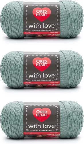 Miniatura 6 de Red Heart with Love Berry - Hilo rojo – Paquete de 3 unidades de 6.98 oz/7 onzas – Acrílico – 4 medianos (peinado) – 370 yardas – Tejido/ganchillo