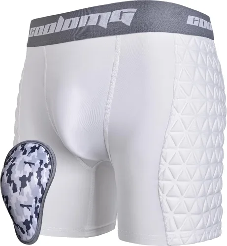 Miniatura 8 de COOLOMG Pantalones cortos deslizantes de béisbol para niños y jóvenes, con copa atlética, acolchados, para sóftbol, fútbol, lacrosse, hockey