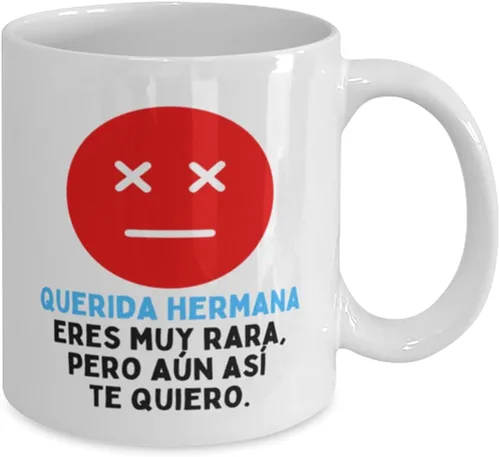 Miniatura 2 de Taza, Eres muy rara, pero aun asi te quiero taza de cafe