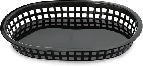 Miniatura 3 de New Star Foodservice 44041 - Cestas de comida rápida, 10.5 x 7 pulgadas, juego de 12, color negro