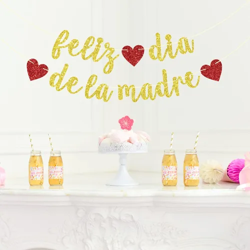 Miniatura 3 de Cartel de Feliz Día de la Madre, decoración del día de la madre, decoración de cumpleaños de mamá, decoraciones de fiesta de feliz día de la madre