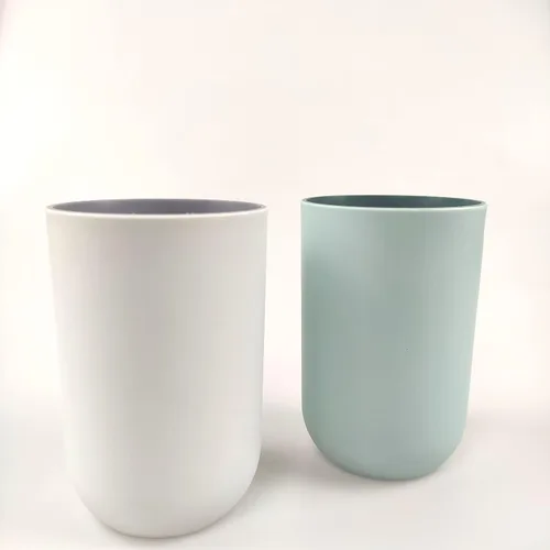 Miniatura 7 de Juego de 2 vasos irrompibles reutilizables para cepillos de dientes, vasos de plástico para cepillos de dientes, 10.1 fl oz/10.5 onzas, aptos