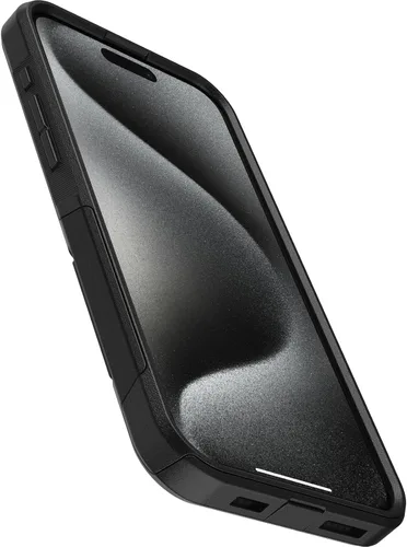 Miniatura 3 de OtterBox iPhone 15 Pro MAX (Solo) Funda de la Serie Commuter - NEGRO, delgada y resistente, apta para bolsillo, con protección de puertos