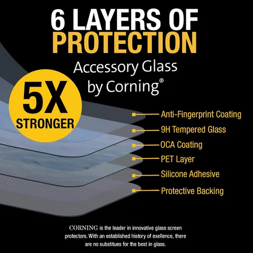 Miniatura 2 de DEWALT Protector de pantalla de cristal para iPhone 12 Pro Max - Protector de pantalla de vidrio templado compatible con Apple - Protección