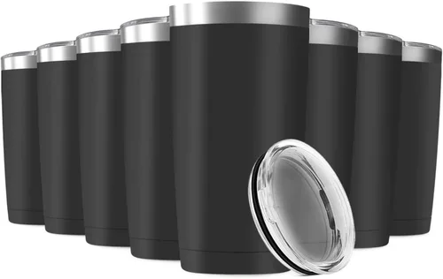 Miniatura 9 de Vaso de viaje de 20 oz, aislado al vacío, con tapa, de acero inoxidable, doble pared; taza térmica de café para el hogar, la oficina, al aire libre