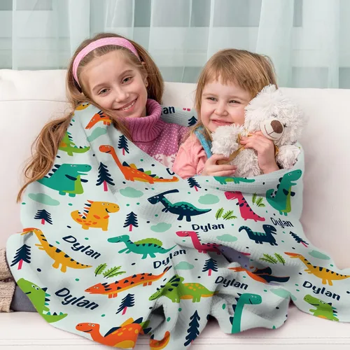 Miniatura 61 de Artsadd Manta de bebé personalizada para niños y niñas con nombre, manta personalizada con nombre de bebé con patrón de unicornio, manta