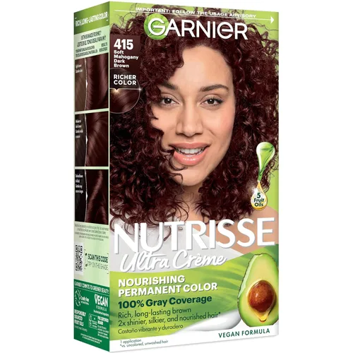 Miniatura 27 de Garnier Nutrisse - Tinte en crema nutritiva para el cabello, 30 marrón oscuro (Sweet Cola), tinte permanente para el cabello, 2