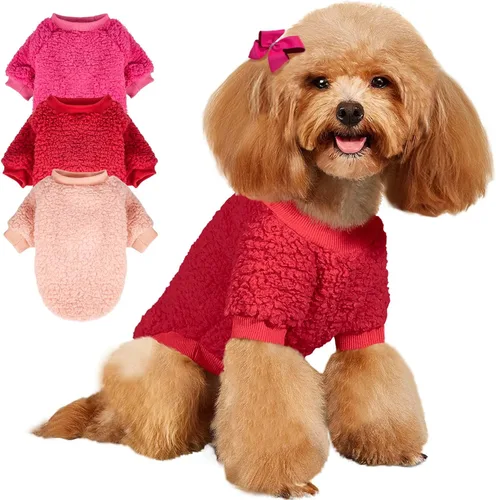 Miniatura 10 de Suéteres para perros, ropa, abrigo para perros pequeños, niño o niña, gato, cachorro, abrigo, sudaderas suaves, cálidas y esponjosas, chaqueta