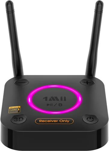 Miniatura 10 de 1Mii B06Pro+ Hi-Fi Bluetooth 5.3 Receptor de audio, LDAC Adaptador de audio inalámbrico de alta resolución para estéreo casero w/aptX HD baja