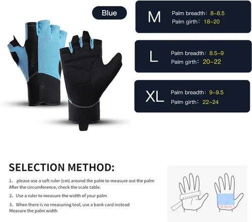 Miniatura 7 de Guantes de levantamiento de pesas para hombres, guantes de entrenamiento para mujeres, guantes de gimnasio transpirables y cómodos, antideslizantes