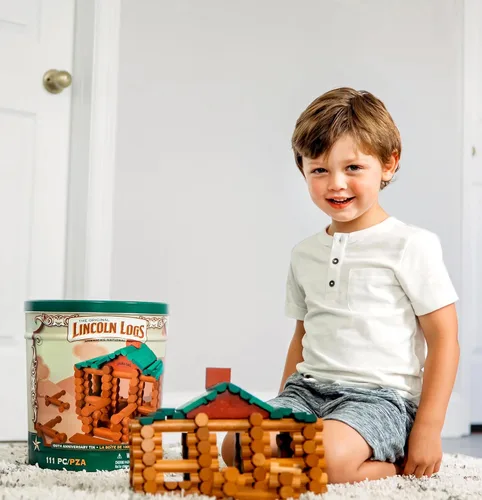 Miniatura 4 de Lincoln Logs Lata del 100 aniversario