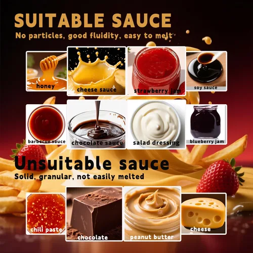 Miniatura 5 de SNICE Dispensador eléctrico de queso nacho calentador de chocolate 304 bomba de acero inoxidable 3.0 cuartos de galón UL/ETL, dispensador de dulce