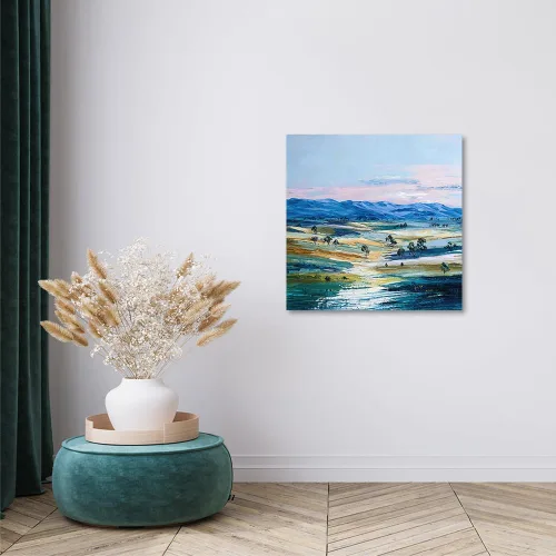 Miniatura 6 de ATELIYISHU Lienzo decorativo para pared, imágenes al aire libre, arte de pared, impresionismo, paisaje de naturaleza serena, pintura al óleo