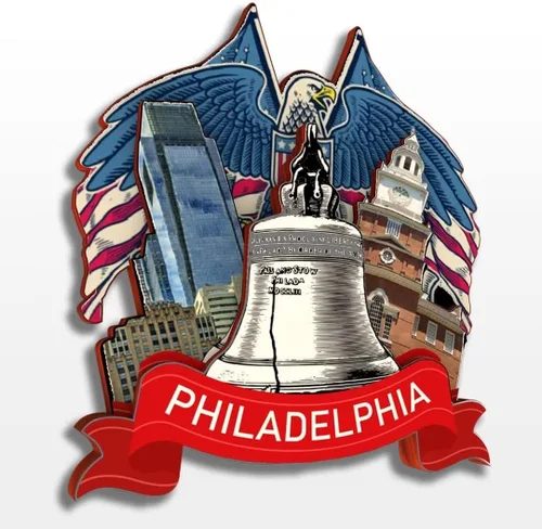 Miniatura 20 de Lancaster Pennsylvania USA America - Imán de madera para nevera, colección de madera, madera 3D, hecho a mano, recuerdos de la ciudad, imán