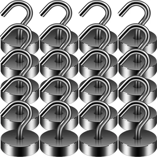 Miniatura 53 de Neosmuk Ganchos magnéticos, esenciales para cruceros, más de 32 libras, ganchos magnéticos resistentes para cabinas de cruceros, refrigerador
