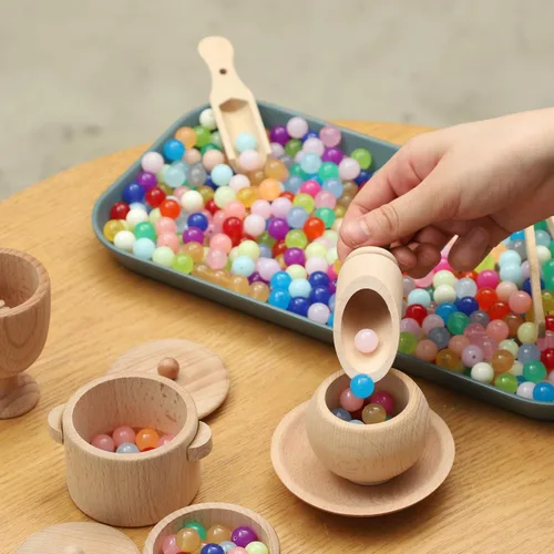 Miniatura 5 de Blue Ginkgo Montessori - Juego de herramientas sensoriales de aprendizaje de habilidades motoras finas para niños pequeños y niños, juego