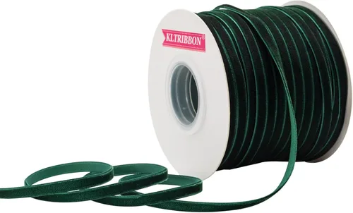 Miniatura 44 de Cinta de terciopelo de nailon de una sola cara, carrete de 1 1/2 pulgadas x 25 yardas (dorado)