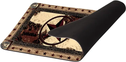 Miniatura 8 de HommomH Alfombras de baño antideslizantes, color negro, súper absorbentes, para baño, 24 x 17 pulgadas, marrón estrella del oeste de Texas