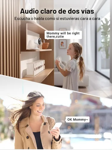 Miniatura 5 de [5G y 2.4G] Cámara de seguridad para interiores y exteriores para el hogar, cámara de bebé/anciano/perro/mascota con aplicación de teléfono, cámara