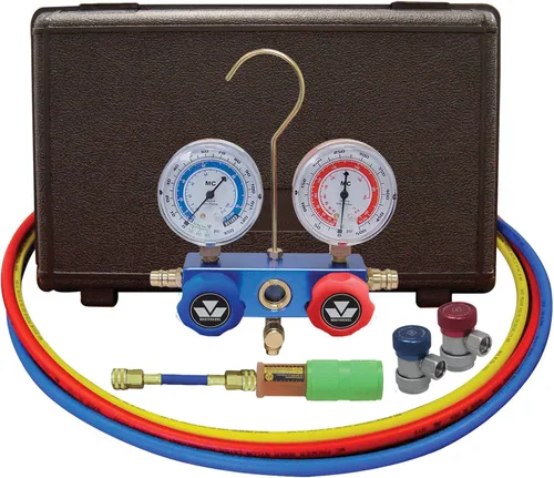 Miniatura 7 de Mastercool (89661-PRO) R134a, juego de indicadores múltiples con acoples estándar de aluminio