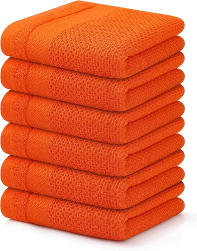 Miniatura 69 de Homaxy Paños de cocina 100% algodón, paquete de 8 – 12 x 12 pulgadas, tejido de gofre, muy suaves y absorbentes, paños de cocina de secado rápido