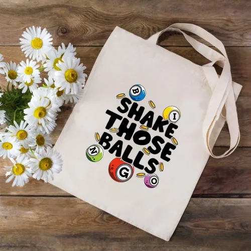 Miniatura 5 de JXGZSO B Gambler Gift Shake Those Balls Bolsa de Maquillaje Lucky B Bolsa B Bolsa B Regalo para amantes de los juegos, Agita esas bolas de compras