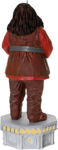 Miniatura 6 de Hallmark Keepsake Adorno navideño de Harry Potter, colección Harry Potter y la Cámara Secreta Hagrid con luz y sonido
