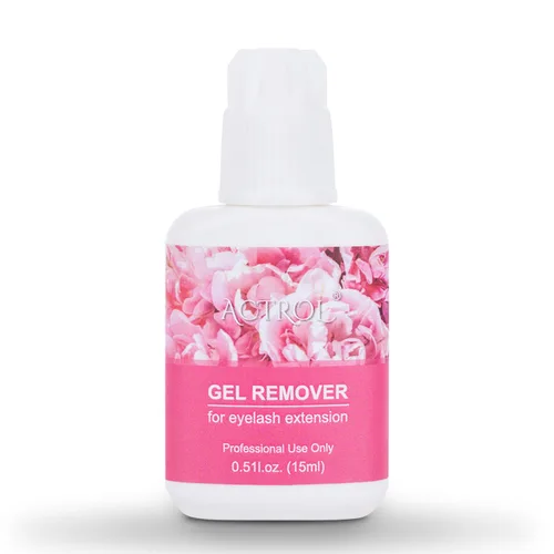 Miniatura 6 de Extensiones de pestañas, removedor de gel, 0.5 fl oz, rosa se disuelve rápidamente, pegamento para pestañas, profesional sensible y eliminación