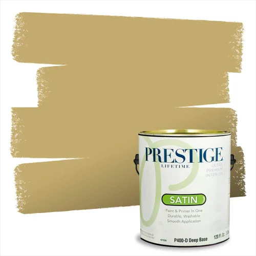 Miniatura 152 de PRESTIGE Paints Exterior Paint and Primer In One, 1-Gallon, Satin, Comparable Match of Benjamin Moore* Royal Linen* 931BM-PCM