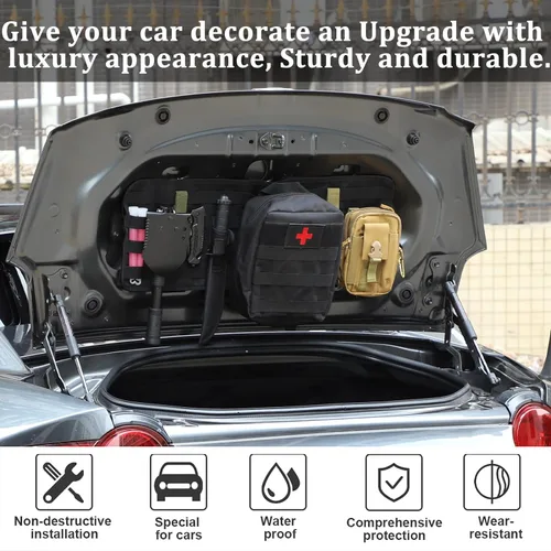 Miniatura 3 de HAPPYHORSE Bolsa de almacenamiento para tapa de maletero de automóvil compatible con Mazda MX-5 NC RF Miata 2016-2023, tela Oxford montada