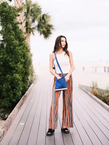 Miniatura 3 de Sole Purpose Amelia - Bolso bandolera de ante para mujer