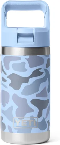 Miniatura 32 de YETI Rambler Jr. - Botella de 12 onzas para niños, con tapa con pajilla Rojo rescate