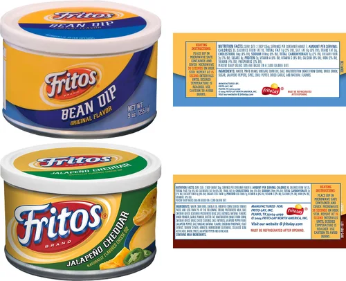 Miniatura 5 de Fritos - Paquete variado de patatas de maíz, salsa de frijoles y salsa de jalapeños con cheddar, latas de 9 onzas (paquete de 4)