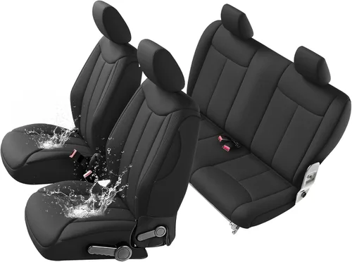 Miniatura 9 de GIANT PANDA Fundas de asiento de neopreno para Jeep Wrangler JK de 4 puertas (2007), neopreno UV y resistente al agua, juego completo de fundas