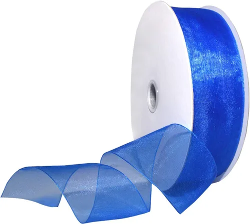 Miniatura 22 de Morex Ribbon 91803/100-609 Cinta de nailon Organdy, 5/8 pulgadas por 100 yardas, color rojo