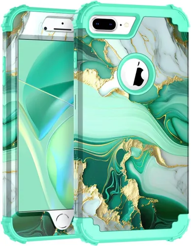 Miniatura 167 de Hocase Funda para iPhone SE 2022/2020, resistente a prueba de golpes, de plástico duro+goma de silicona, funda protectora híbrida para iPhone SE