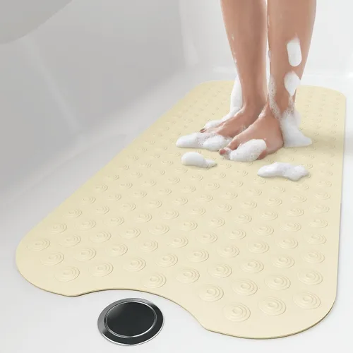 Miniatura 12 de OTHWAY Alfombrilla de baño sin ventosa: tapete de baño extra largo de 39 x 16 pulgadas, perfecto para bañeras ordinarias o reacabadas │Hecho de goma