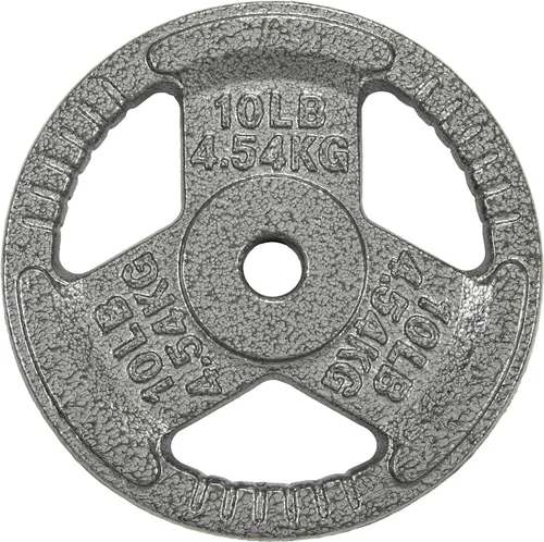 Miniatura 10 de HulkFit Juego de discos de peso de hierro fundido de 1 o 2 pulgadas con asas de agarre múltiple y revestimiento de esmalte para barras