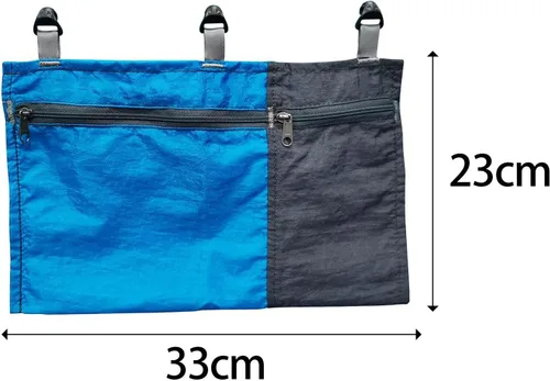 Miniatura 7 de Amagogo Bolsa organizadora de hamacas, bolsa colgante, bolsa de almacenamiento portátil para hamaca, contenedor de almacenamiento para camping, Azul