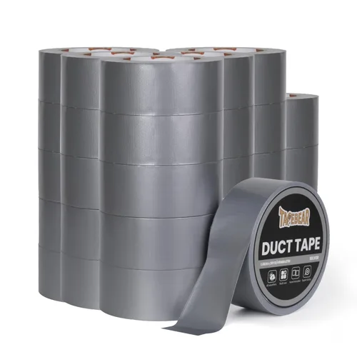Miniatura 9 de TAPEBEAR Cinta de Conductos Plateada de Alta Resistencia 1.88 pulgadas x 90 pies, Cinta de Conductos Utilitaria Fuerte y Resistente Impermeable, Sin